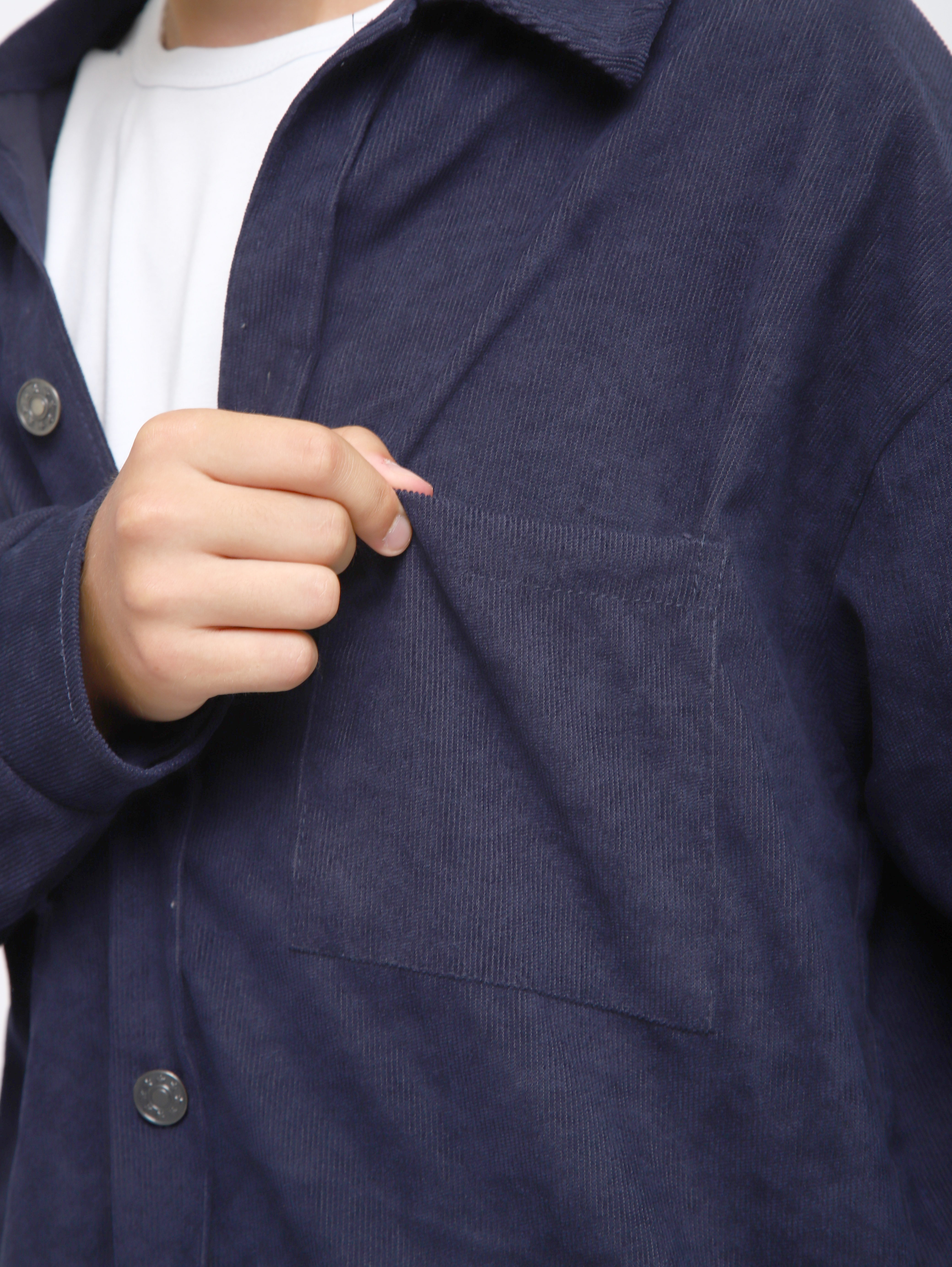 Костюм ЛАДОШКИ Костюм Вельвет синий - фото 9