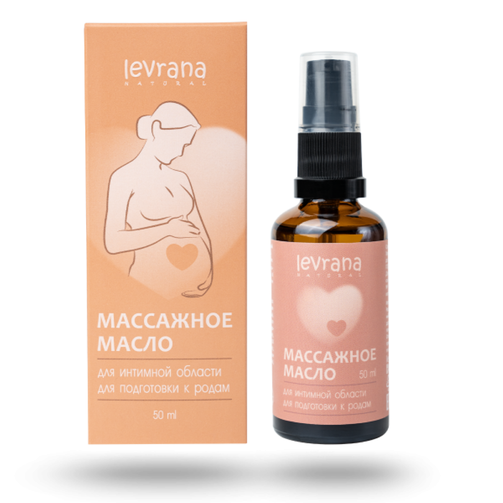 Массажное масло для интимной области levrana для подготовки к родам, 50 мл - фото 1