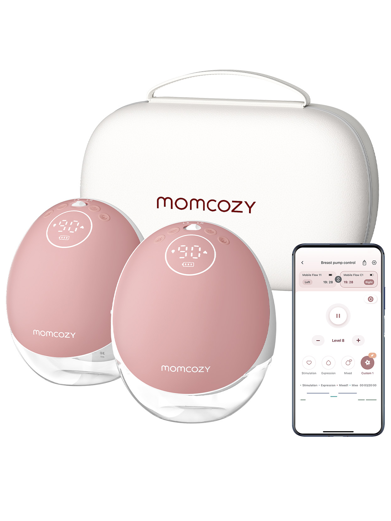 Молокоотсос электрический Momcozy BP223, Mobile Flow, M9, 2 шт - фото 14