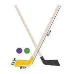 Набор для хоккея Задира клюшка детская 2 шт + шайба 2 шт