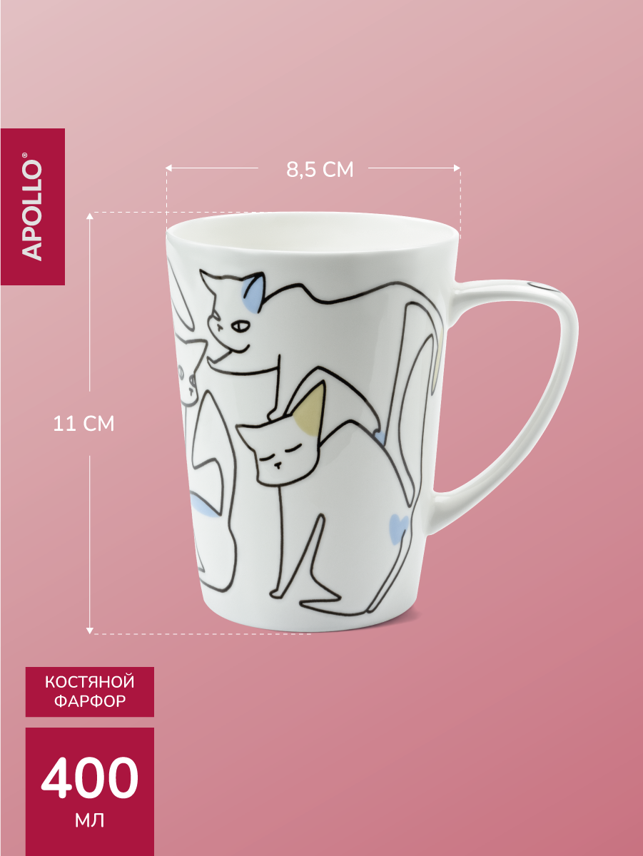 Набор кружек APOLLO 400 мл 2 предмета - фото 4
