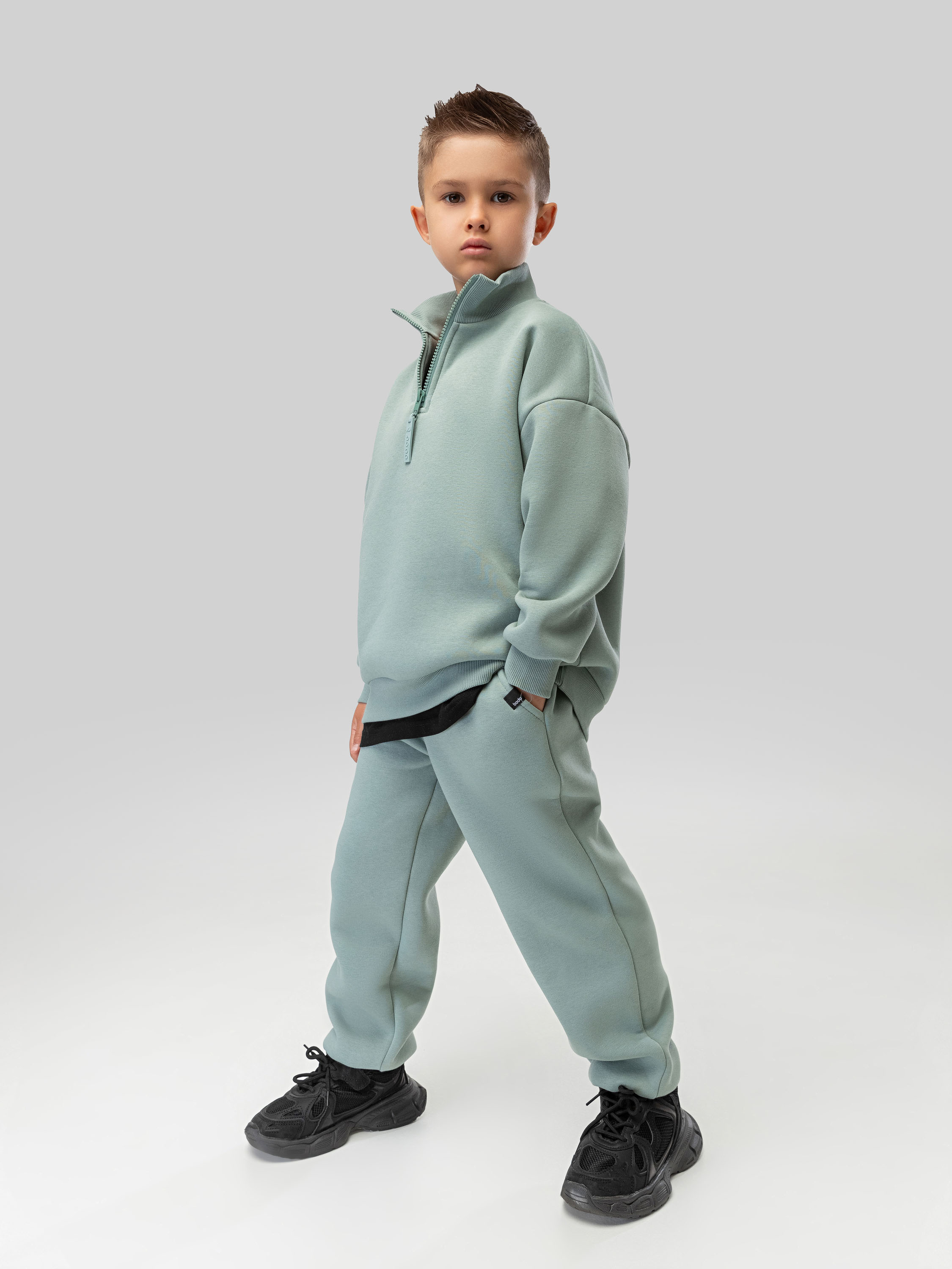 Костюм спортивный Bodo 11-599MU_серо-зеленый - фото 3