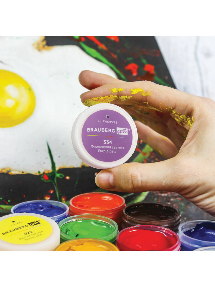Краски гуашь Brauberg 12 цв. - фото 20