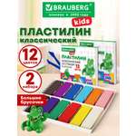 Пластилин Brauberg 12 цв.