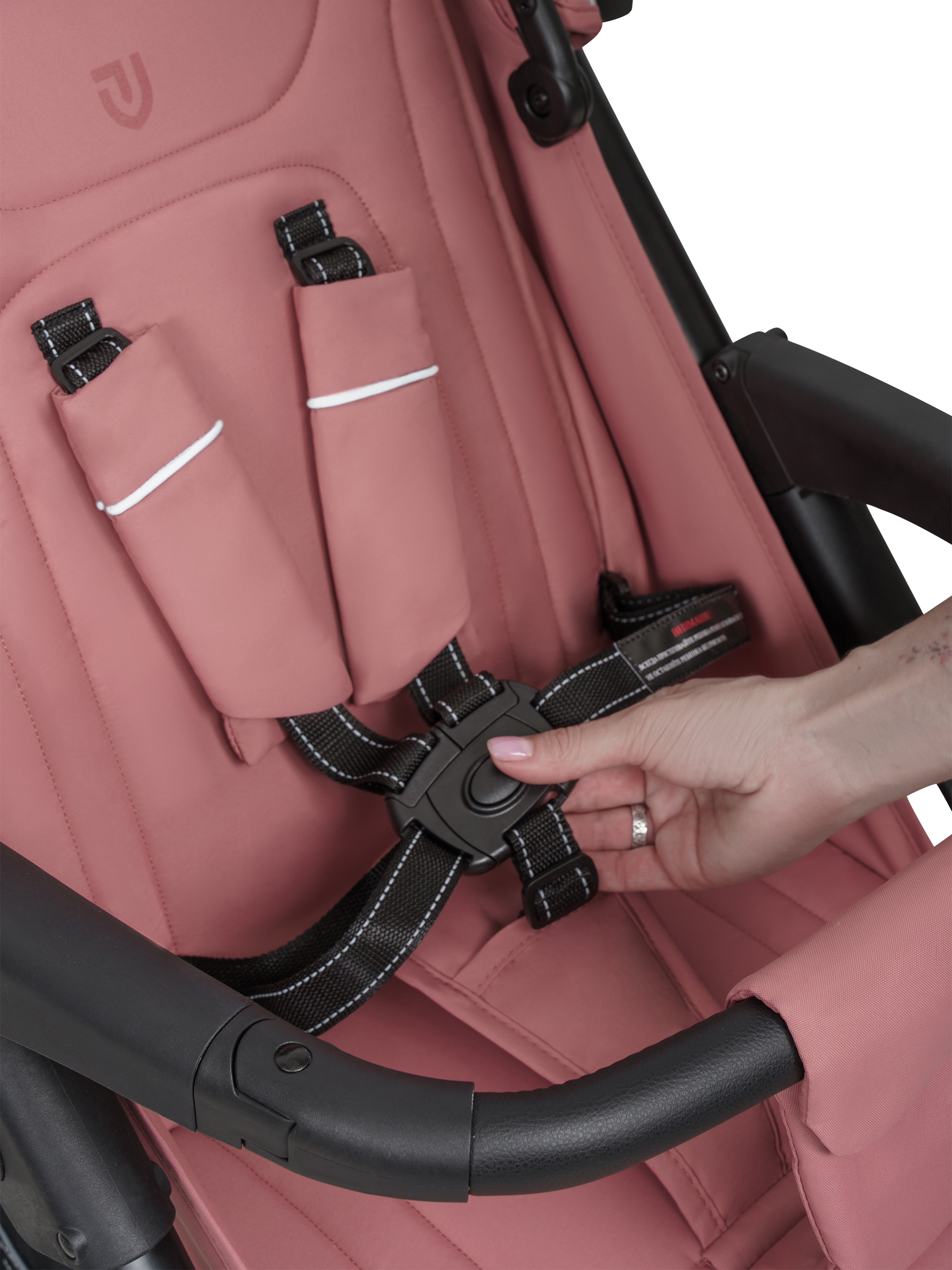 Коляска прогулочная JOVOLA Selena SL, всесезонная розовый - фото 33