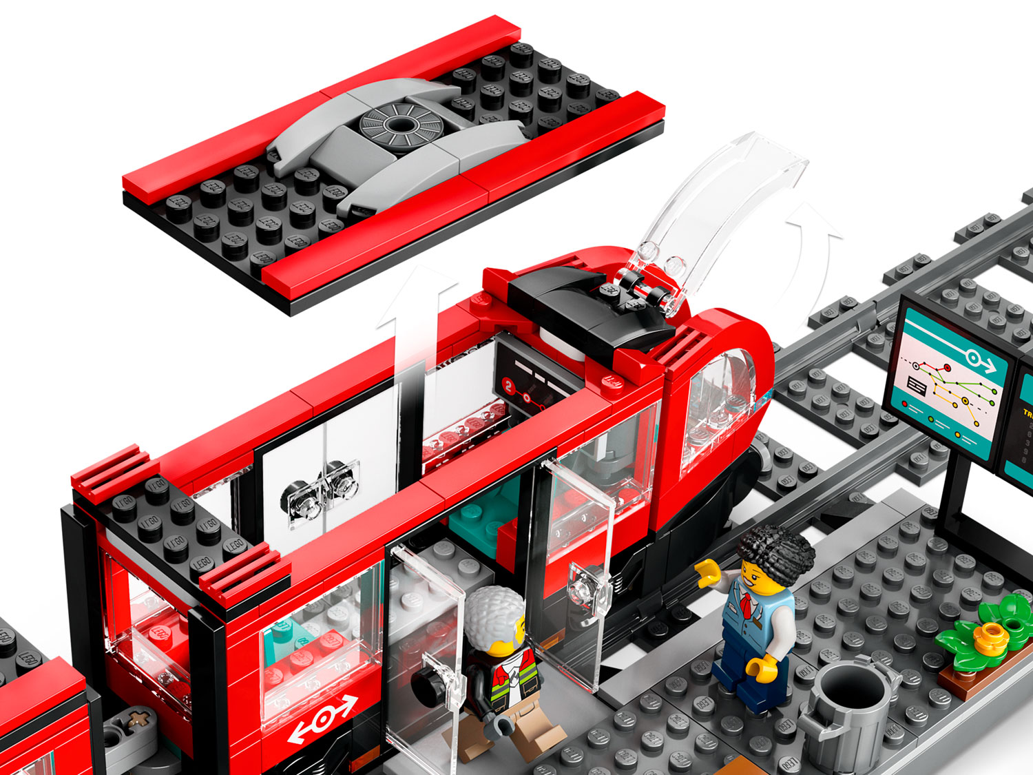 Конструктор LEGO City Трамвай и остановка 811 дет. - фото 4