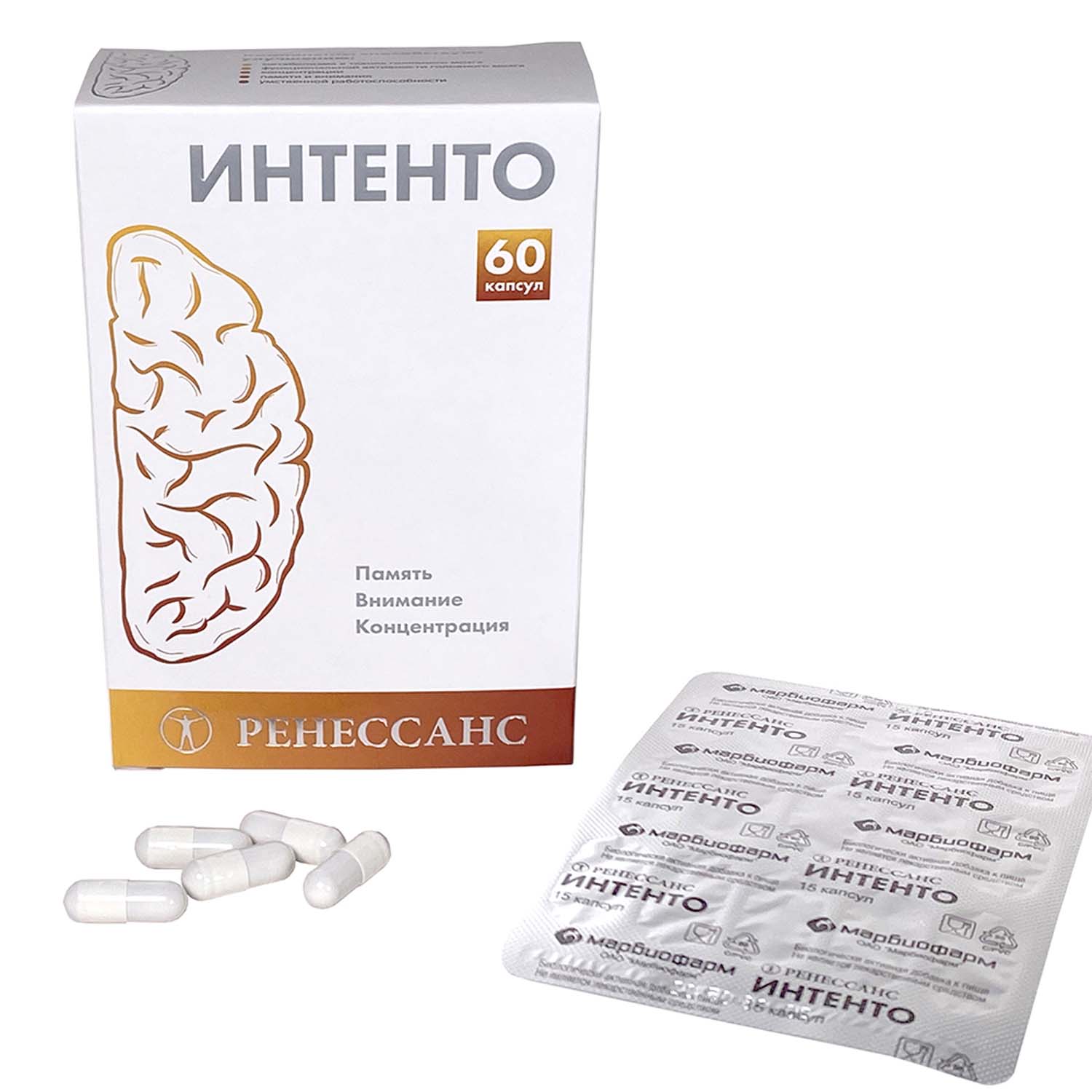 Биологически активная добавка Ренессанс Интенто 120капсул - фото 3