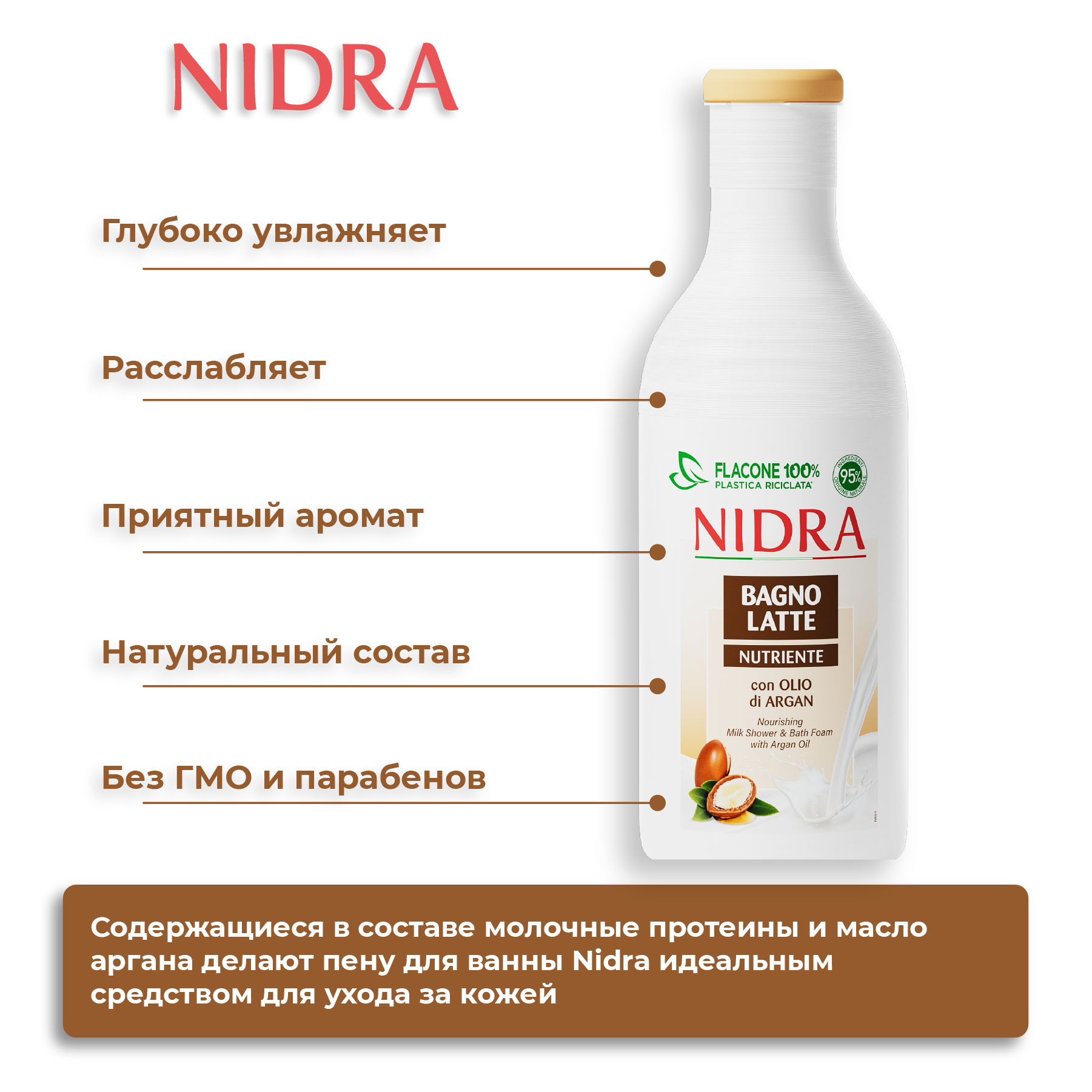 Гель NIDRA Аргановое масло 750 мл - фото 4