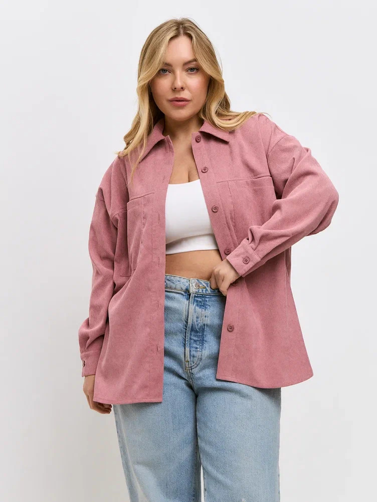 Рубашка МАМИРА РубРозВелв710_46_М - фото 1