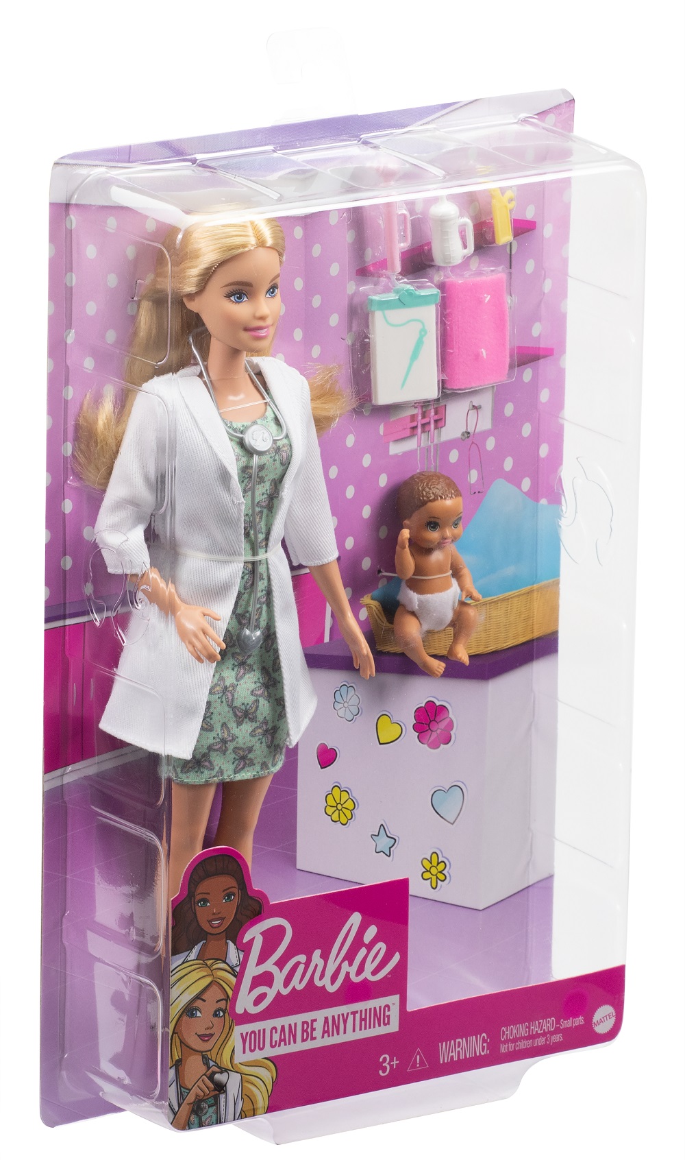 Кукла классическая Barbie Baby Doctor Детский врач GVK03 GVK03 - фото 3
