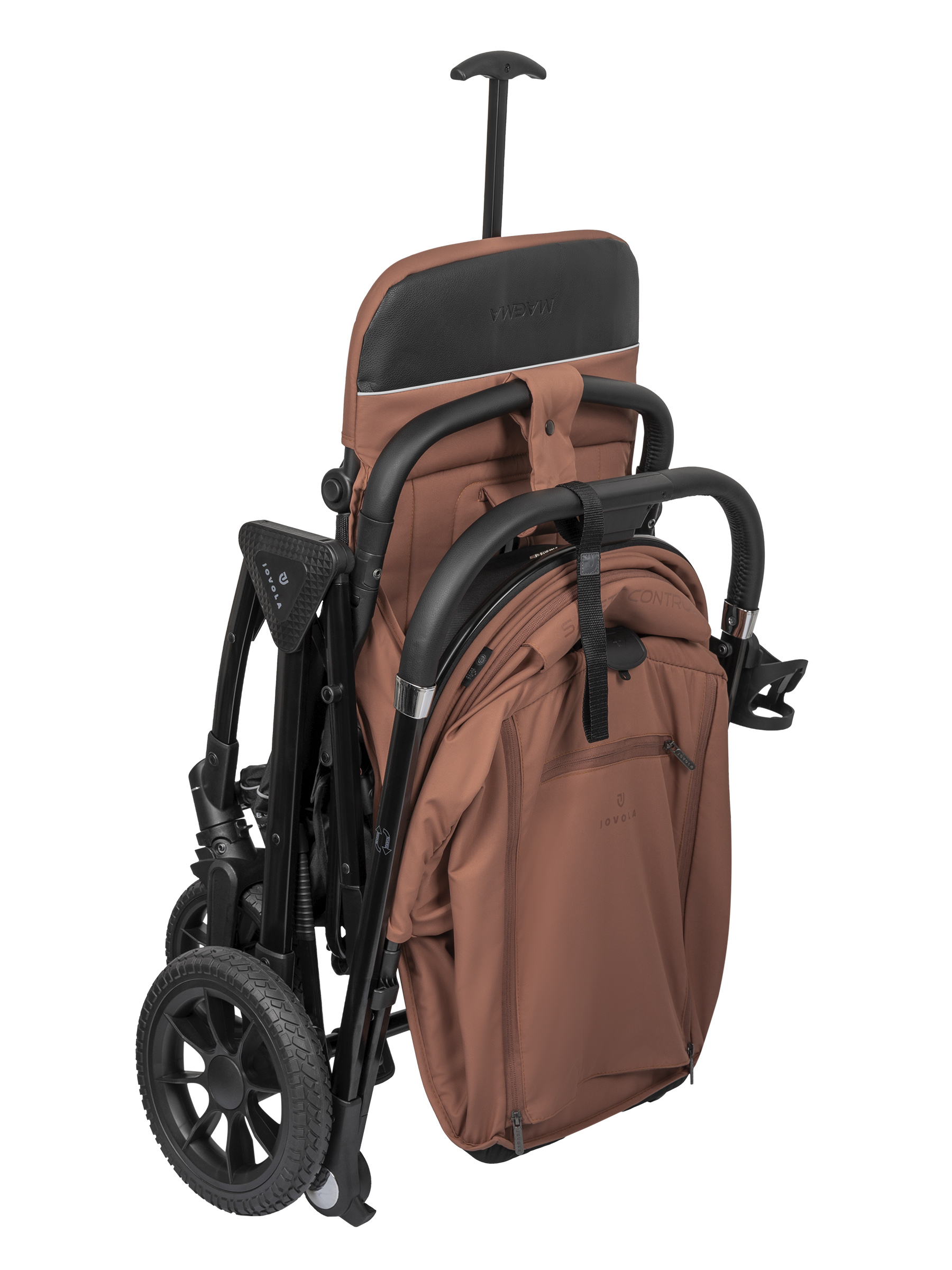 Коляска прогулочная JOVOLA Magma с перекидной ручкой оранжевый - фото 45