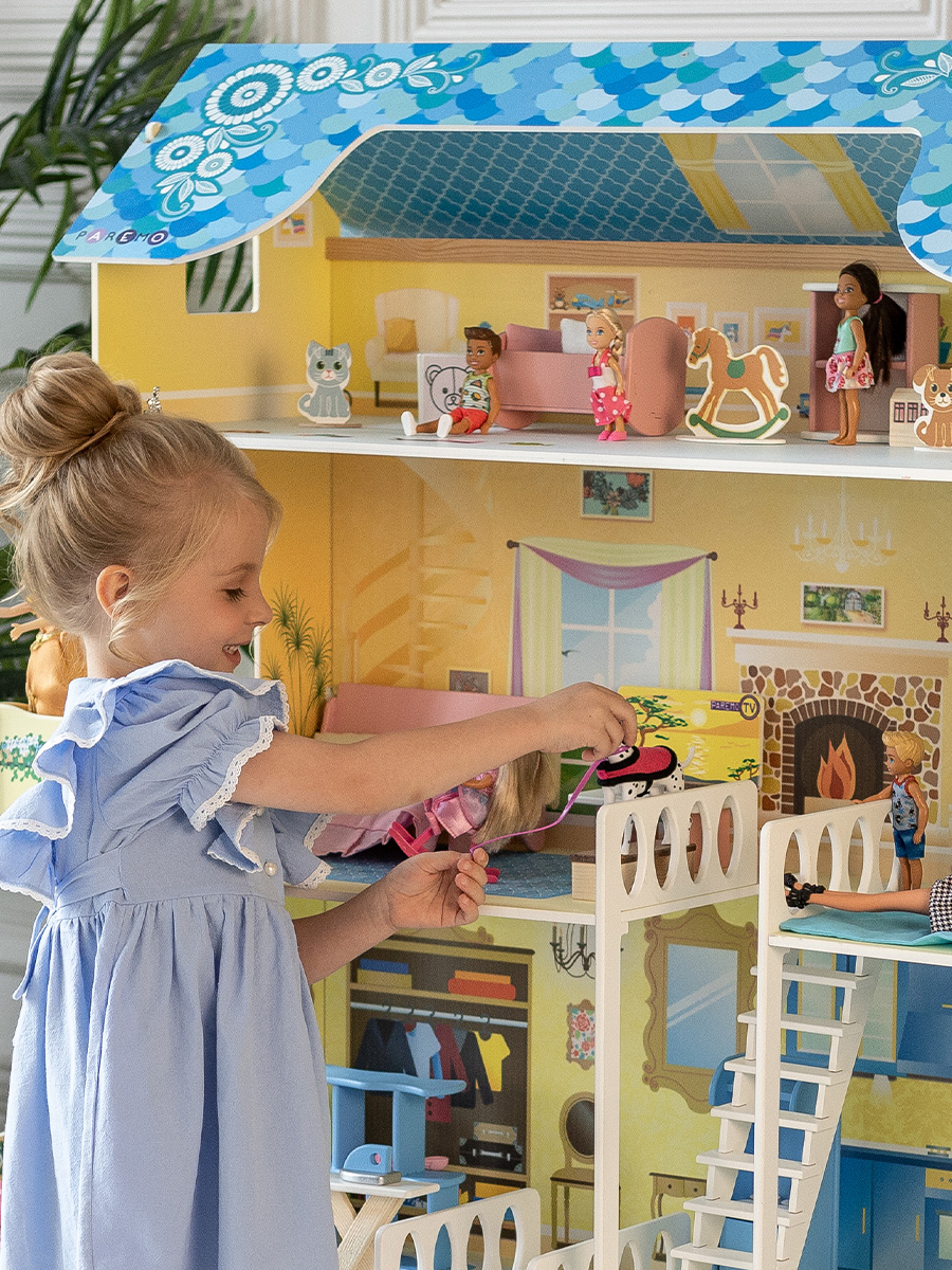 Домик для кукол PAREMO 135 см с мебелью PD316 - фото 5