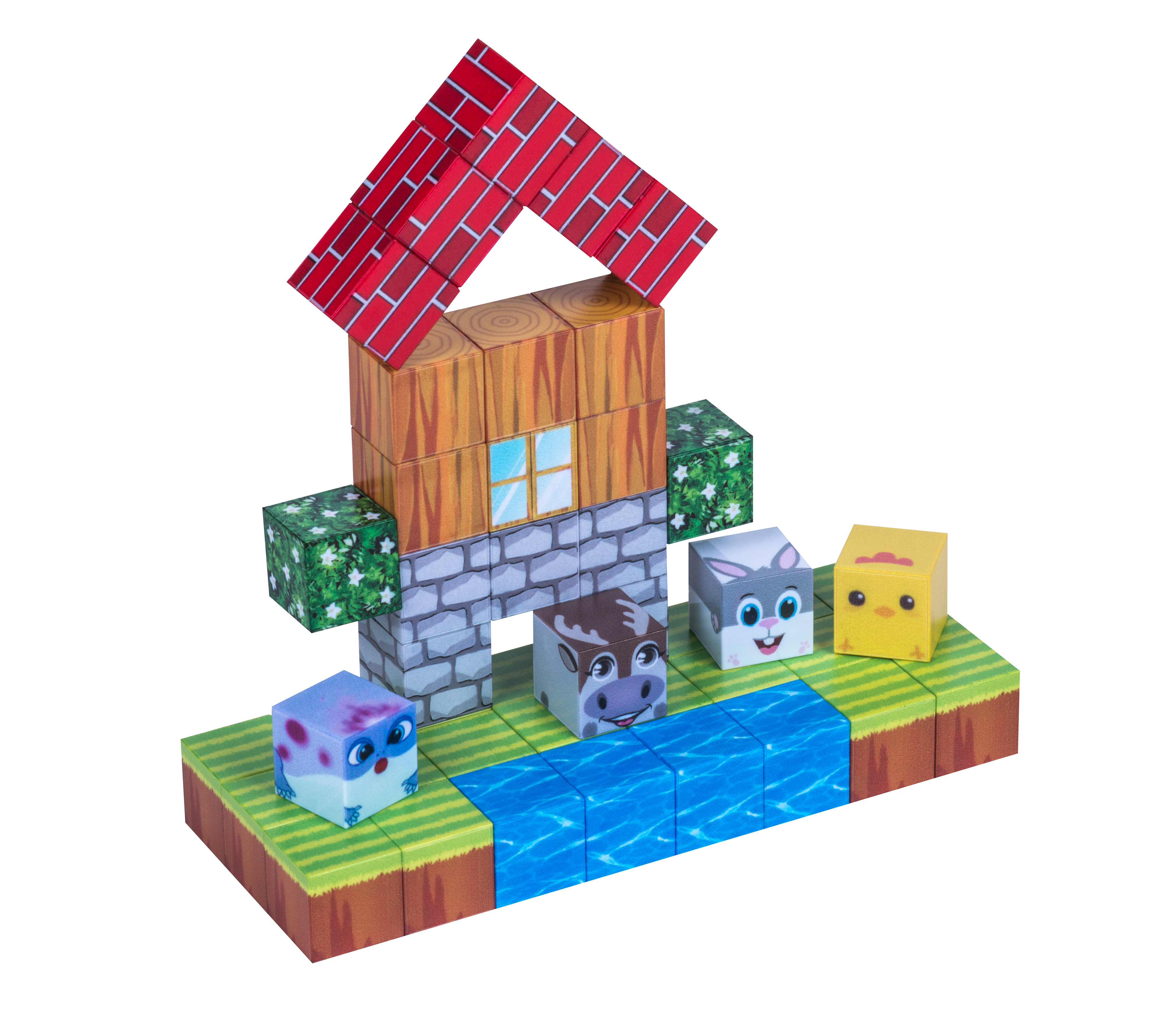 Конструктор Парк для животных магнитный 48 дет. - фото 1