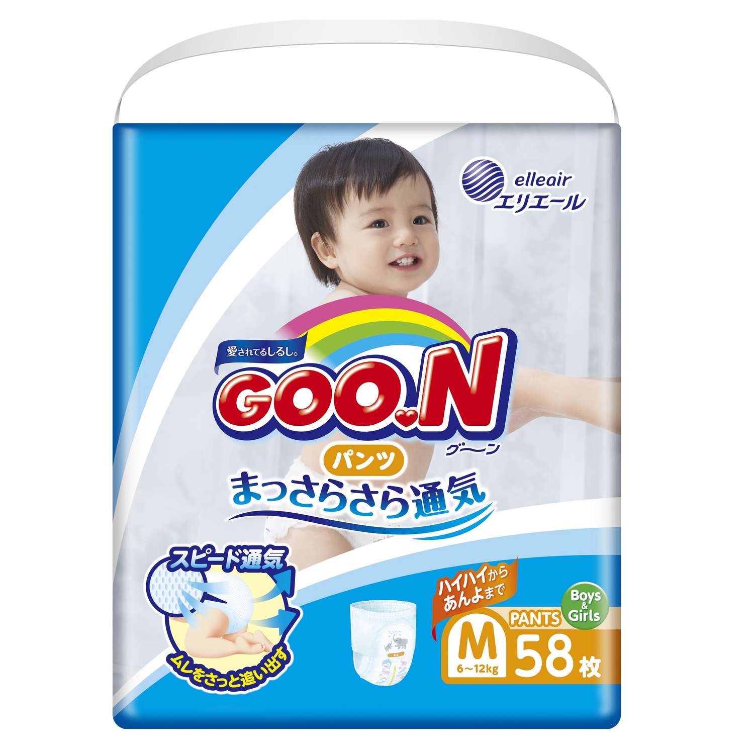 Трусики Goon M (6-12 кг) 58 шт. - фото 1
