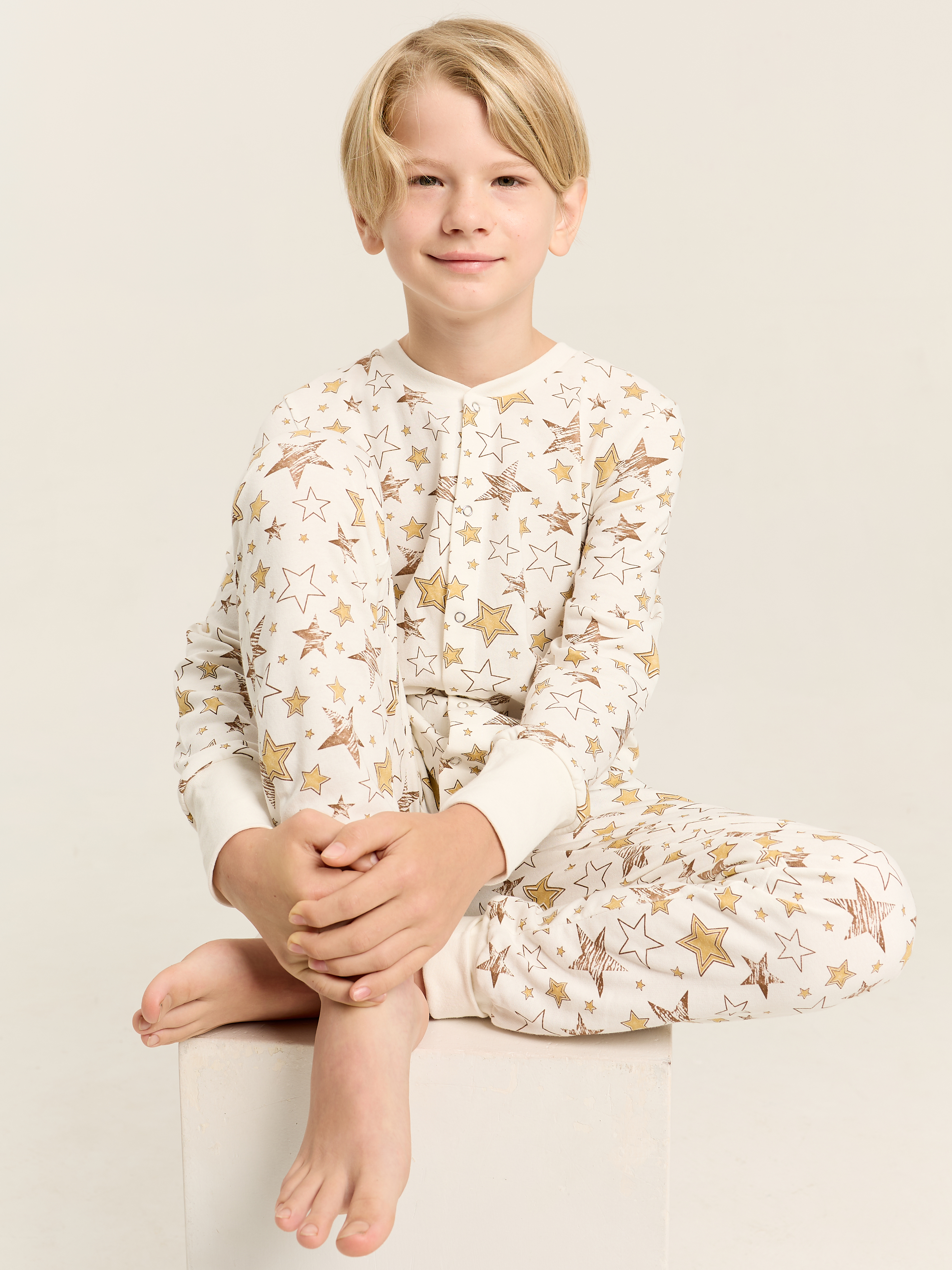 Пижама Весёлый человечек Д00201П/Звезды - фото 11