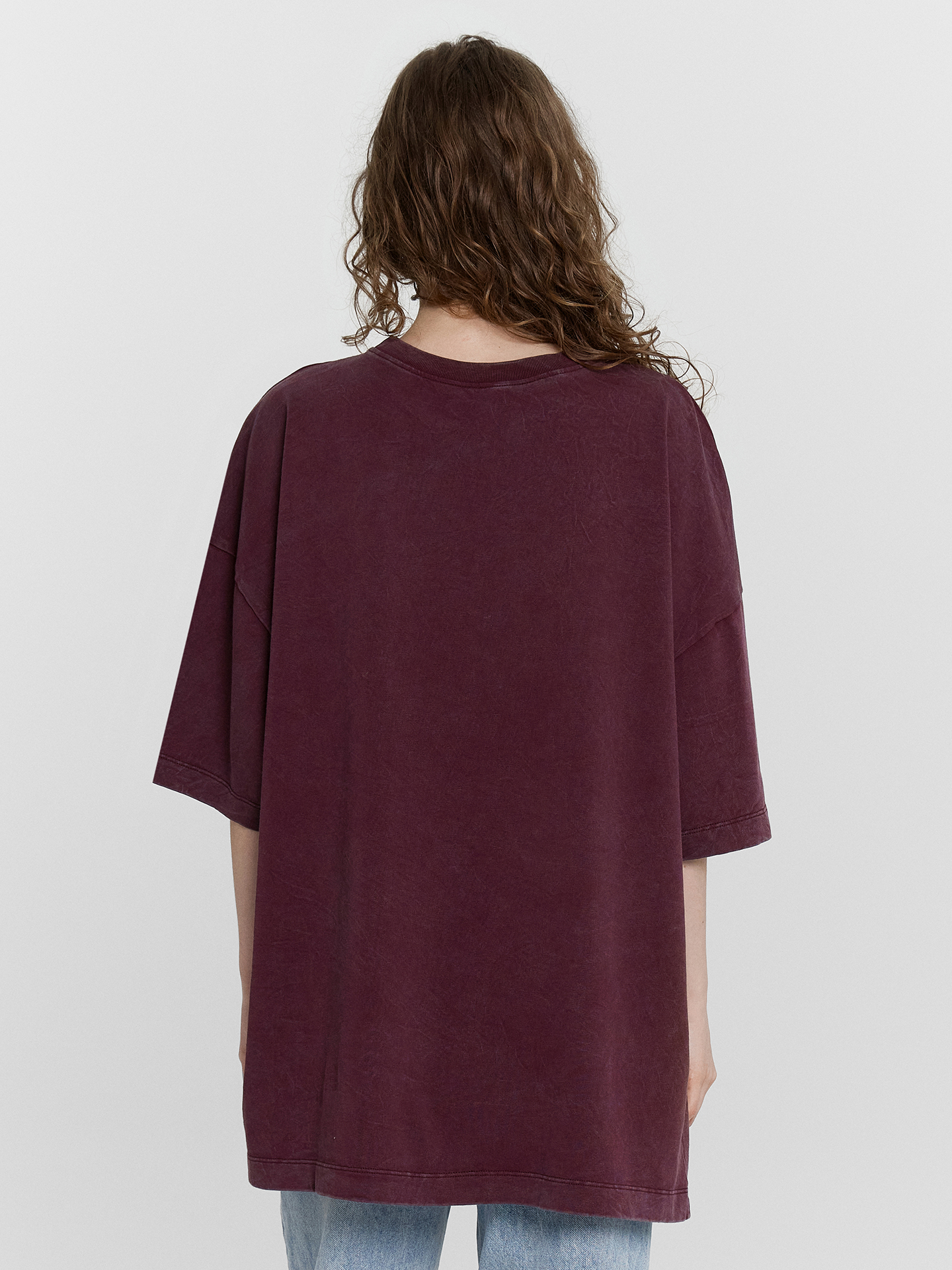 Футболка Mark Formelle (Марк Формэль) 112953/винный acid wash - фото 5