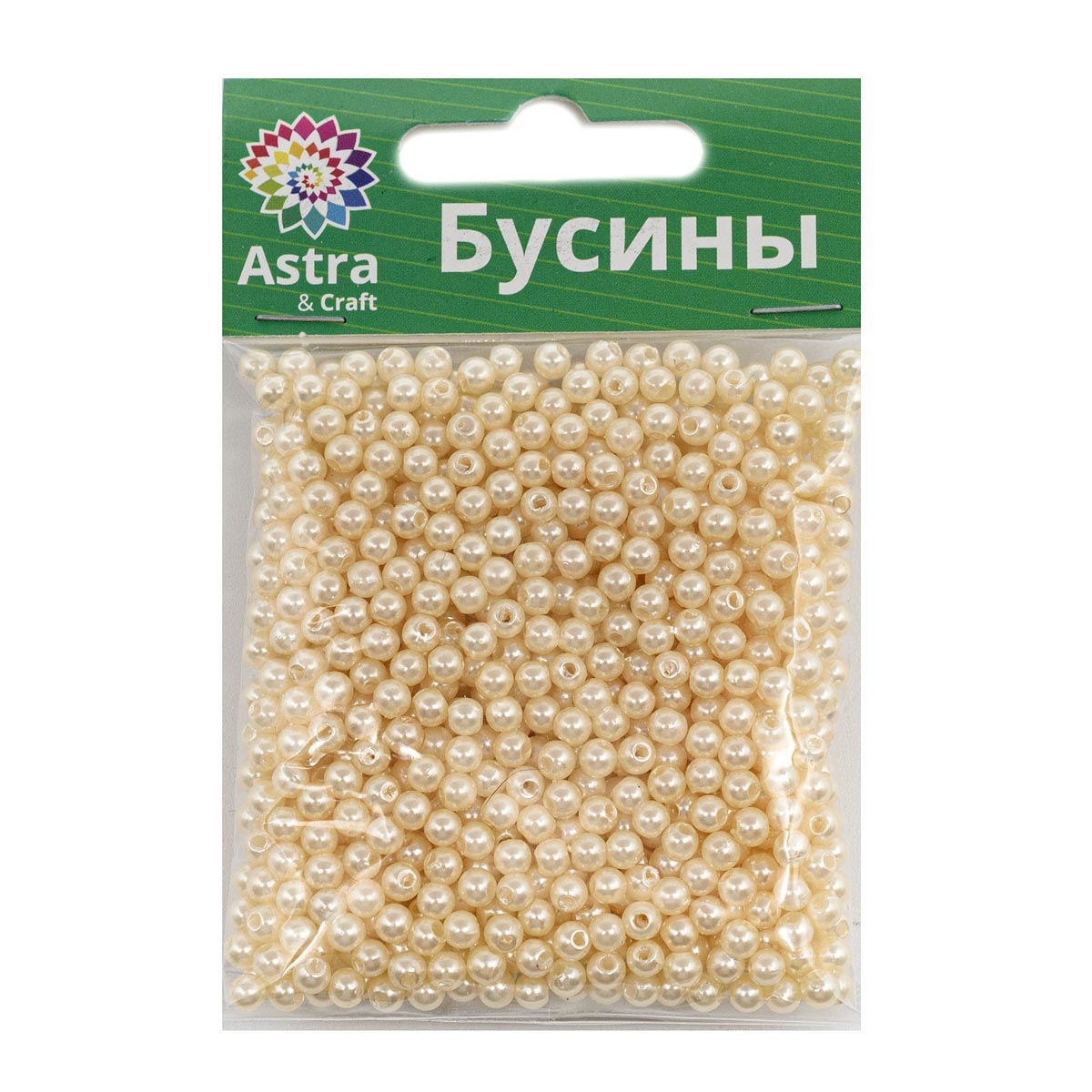 Набор для творчества Astra Craft Бусины 4 мм 25 г круглые - фото 6