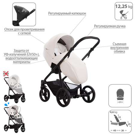 Коляска 2в1 Bebetto Explorer Air Pro