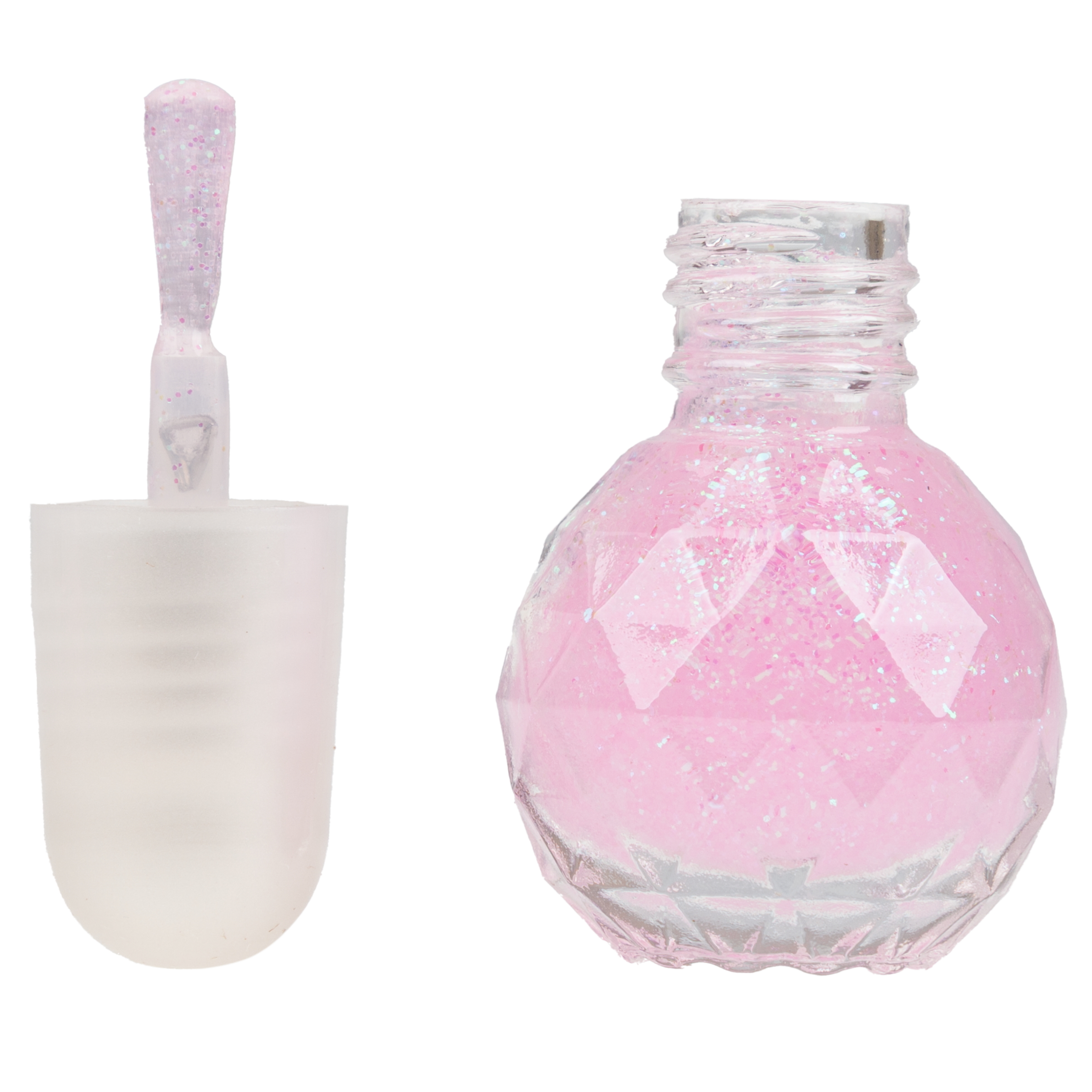 Лак для ногтей LUKKY Diamond Confetti peel-off с колечком розовый 4,5 мл - фото 4