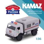 Пожарная машина . КАМАЗ Камаз/Kamaz 1:34 серый в ассортименте