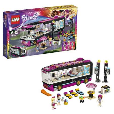 Конструктор LEGO Friends Поп звезда: гастроли блочный