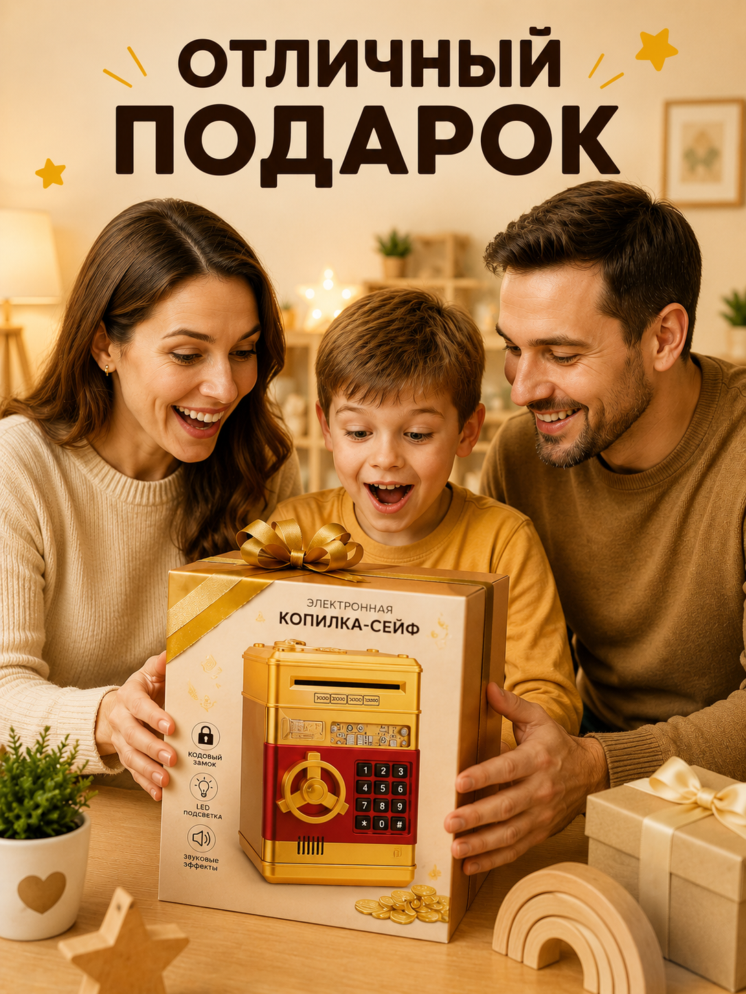 Копилка BalaToys Сейф электронный - фото 7