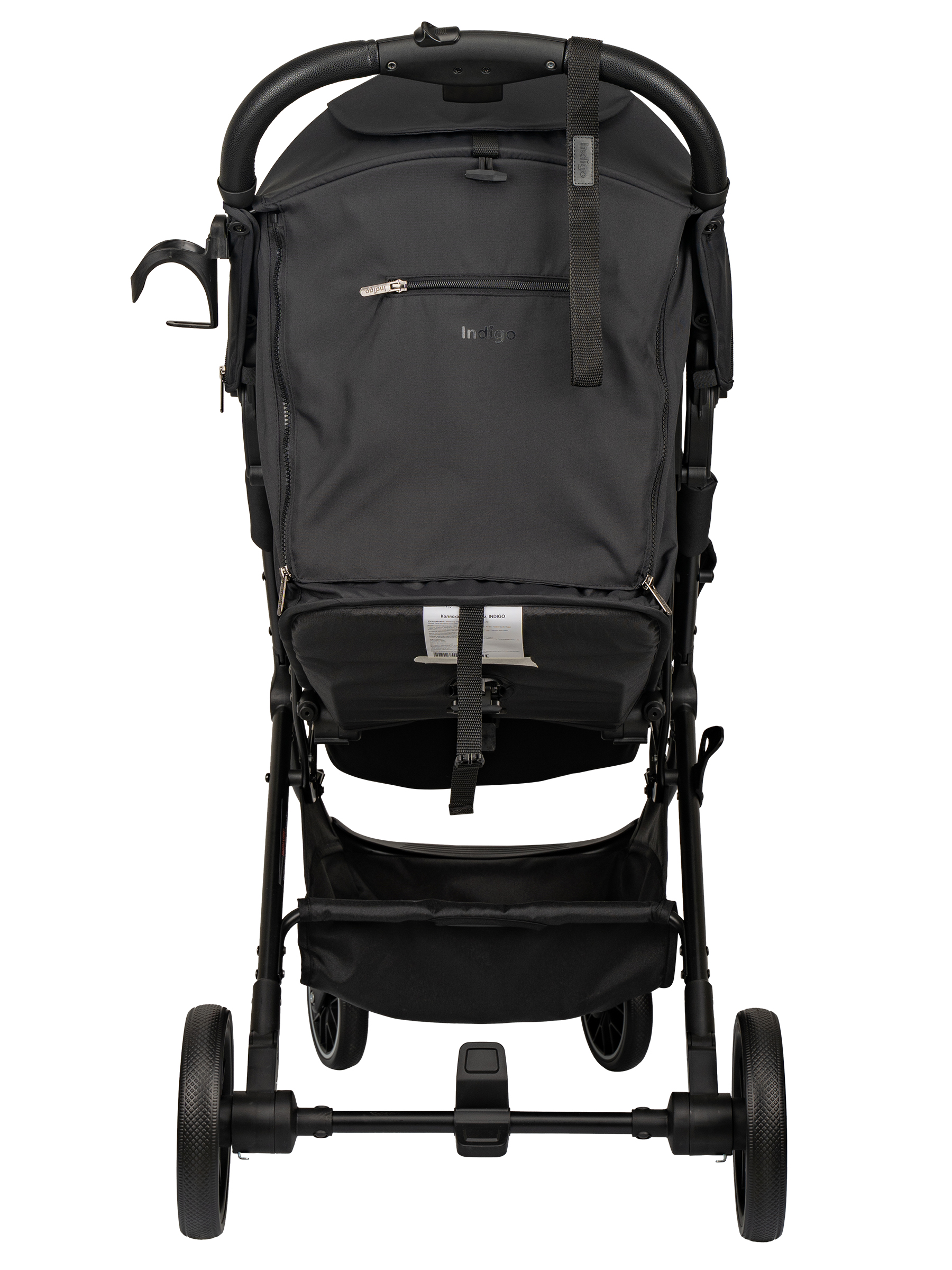 Коляска прогулочная Indigo Skip для путешествий, черный черный - фото 20