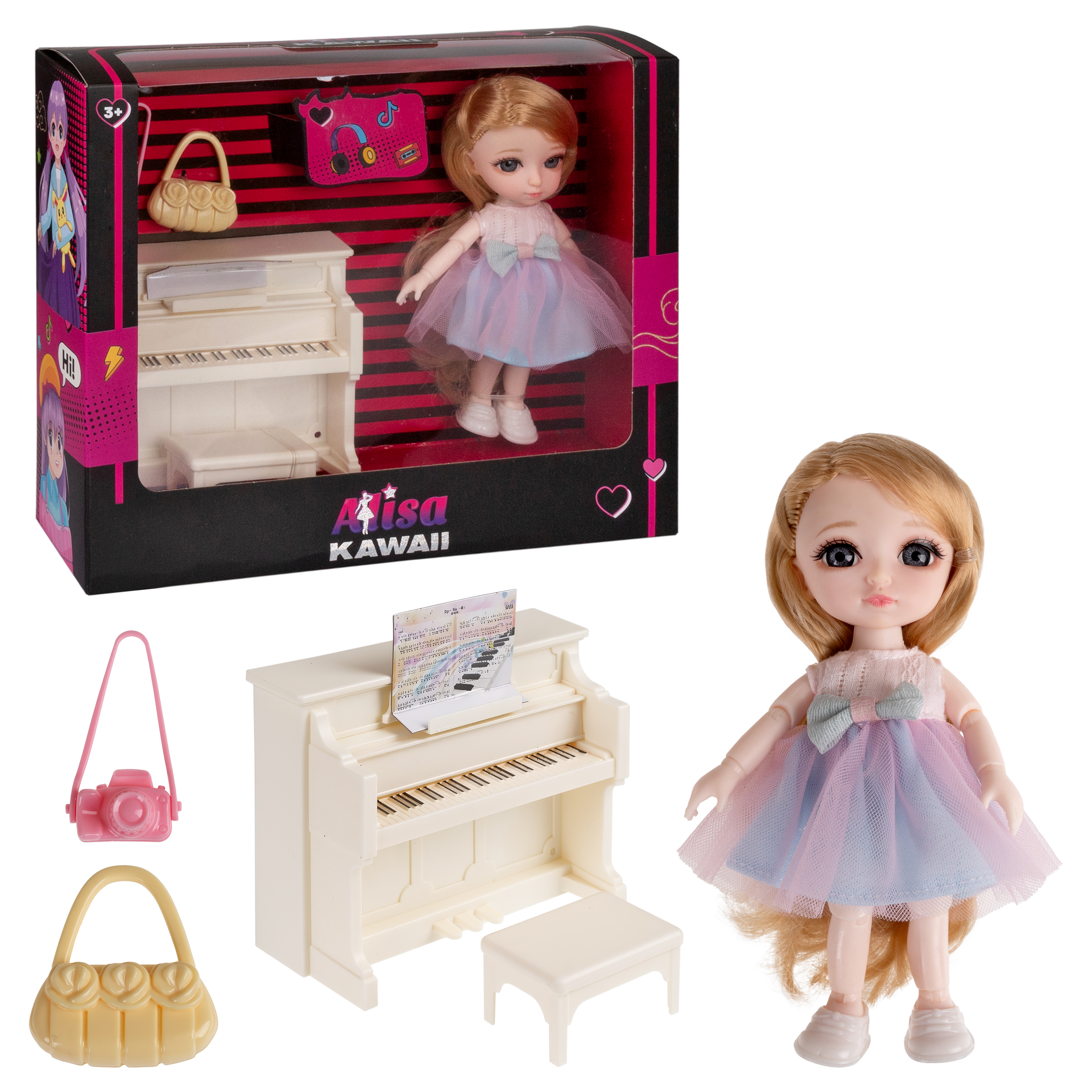 Кукла мини 1TOY Alisa Kawaii Т24361 - фото 7