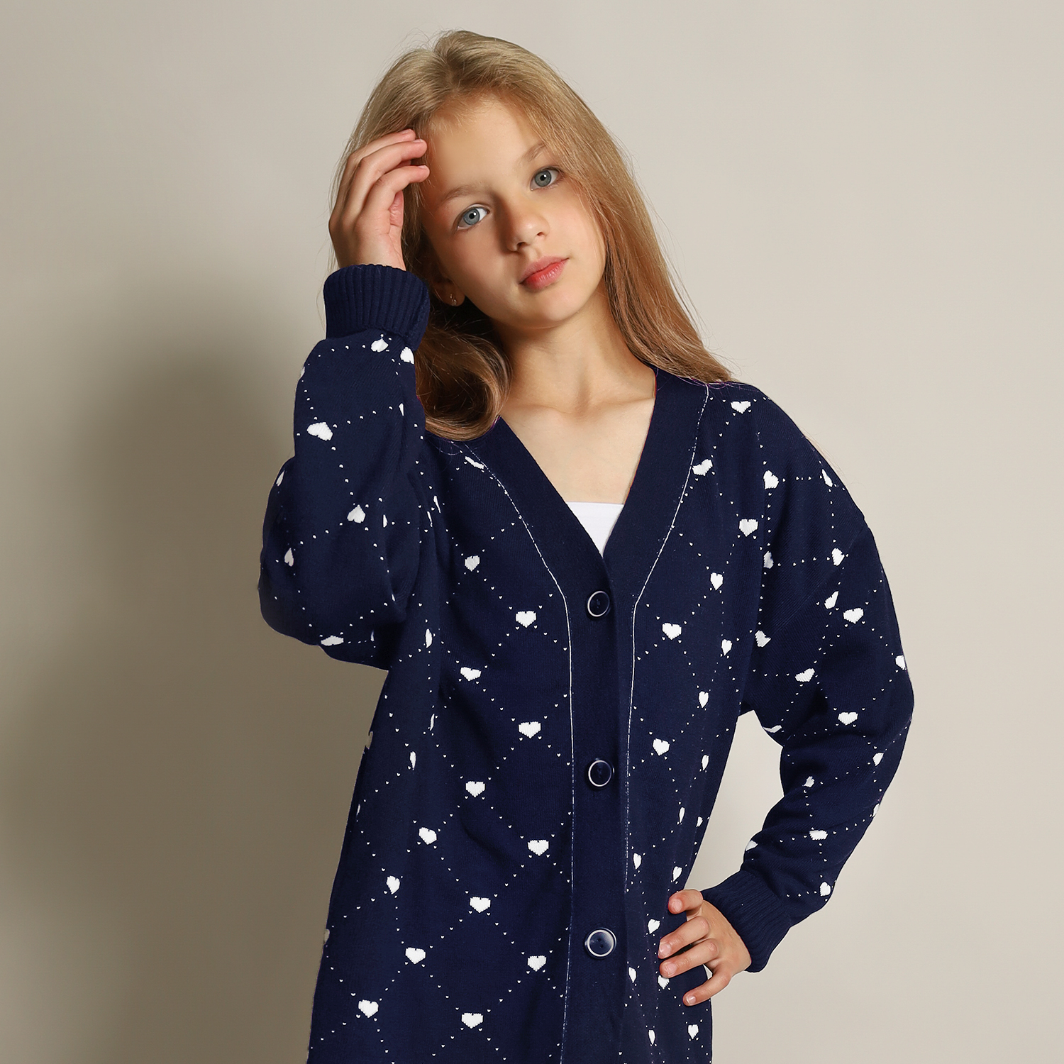 Кардиган LEO 4048С_темно-синий - фото 8