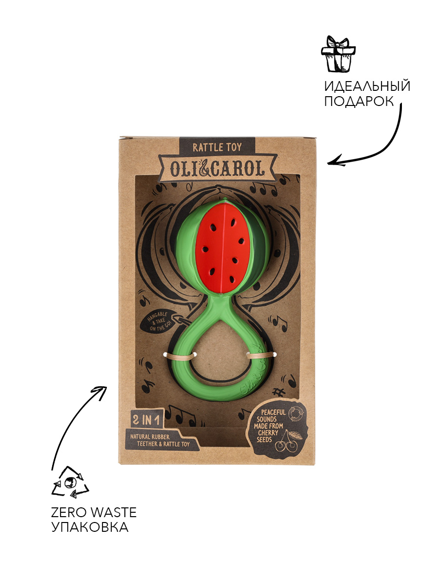 Игрушка OLI and CAROL погремушка Watermelon - фото 6