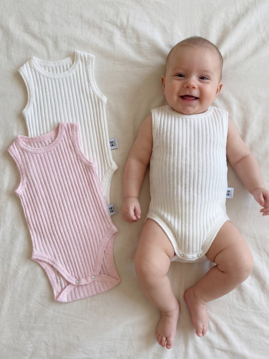 Набор боди для новорожденных 167_Набор_боди_майка_лапша_молоко_розовый - фото 1