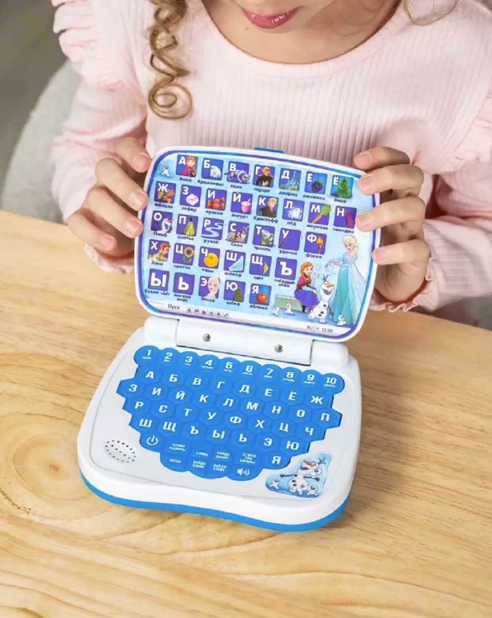 Детский ноутбук Анна и Эльза ТОТОША Игрушка обучающая Умный компьютер Холодное сердце - фото 6