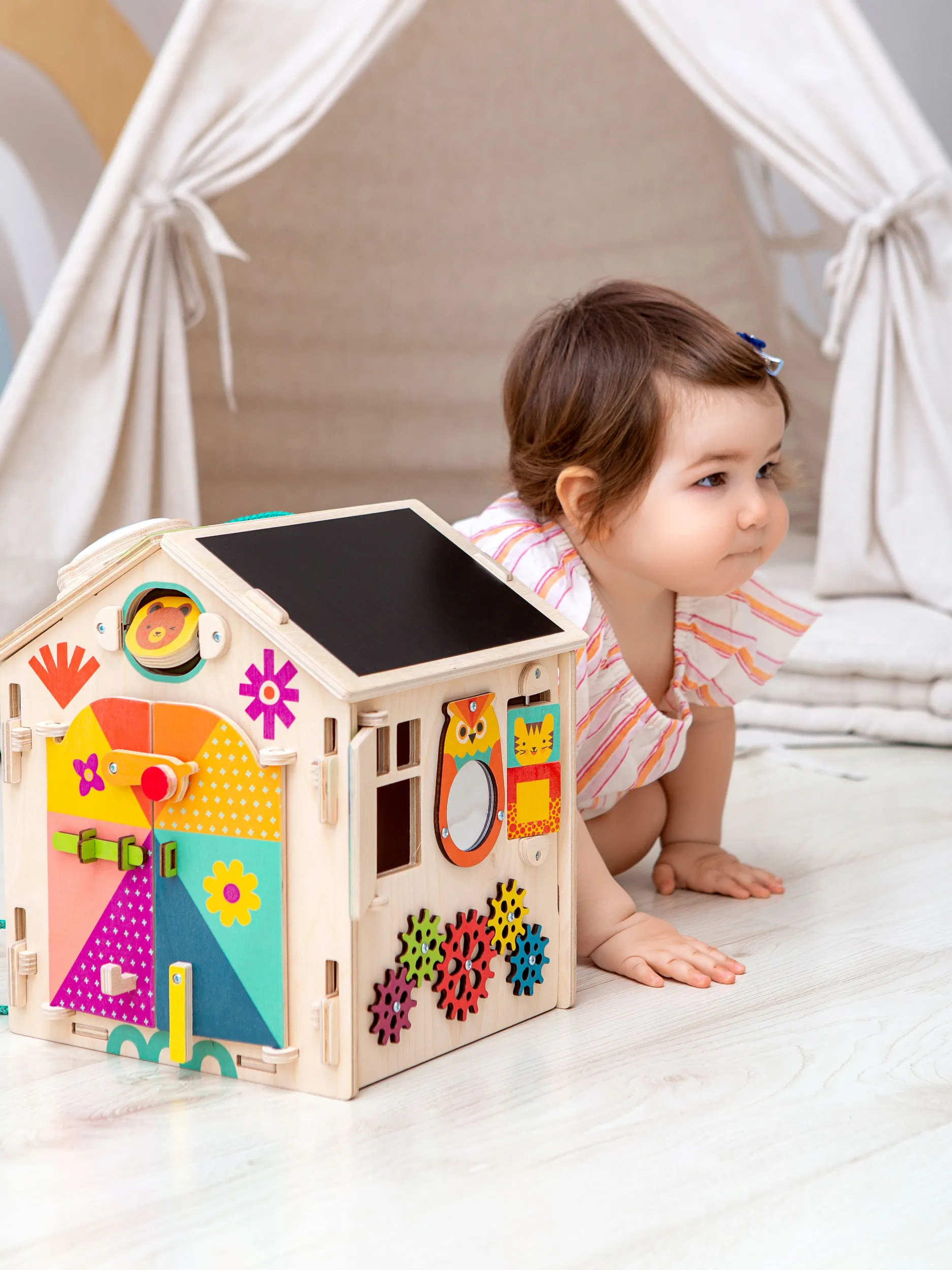 Игрушка Mag Wood бизиборд Лёвка - фото 14