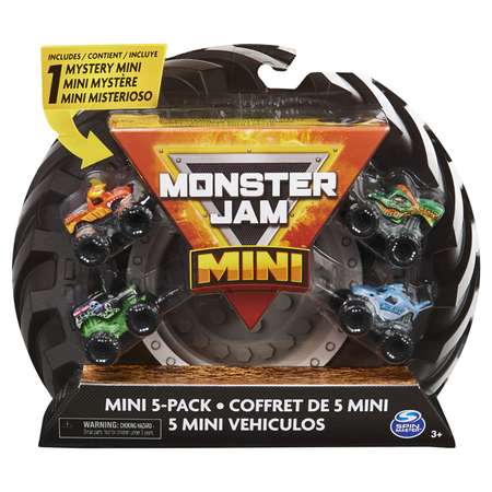 Игровой набор Monster Jam мини-машинки 5шт