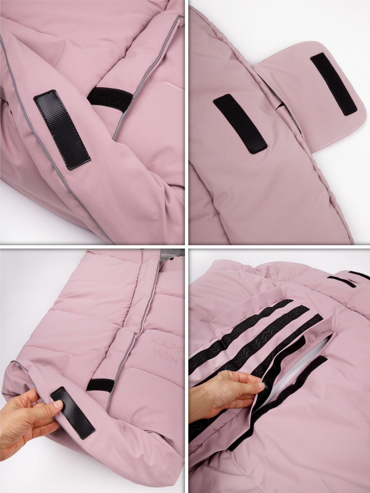 Конверт в коляску Amarobaby POLAR розовый - фото 14