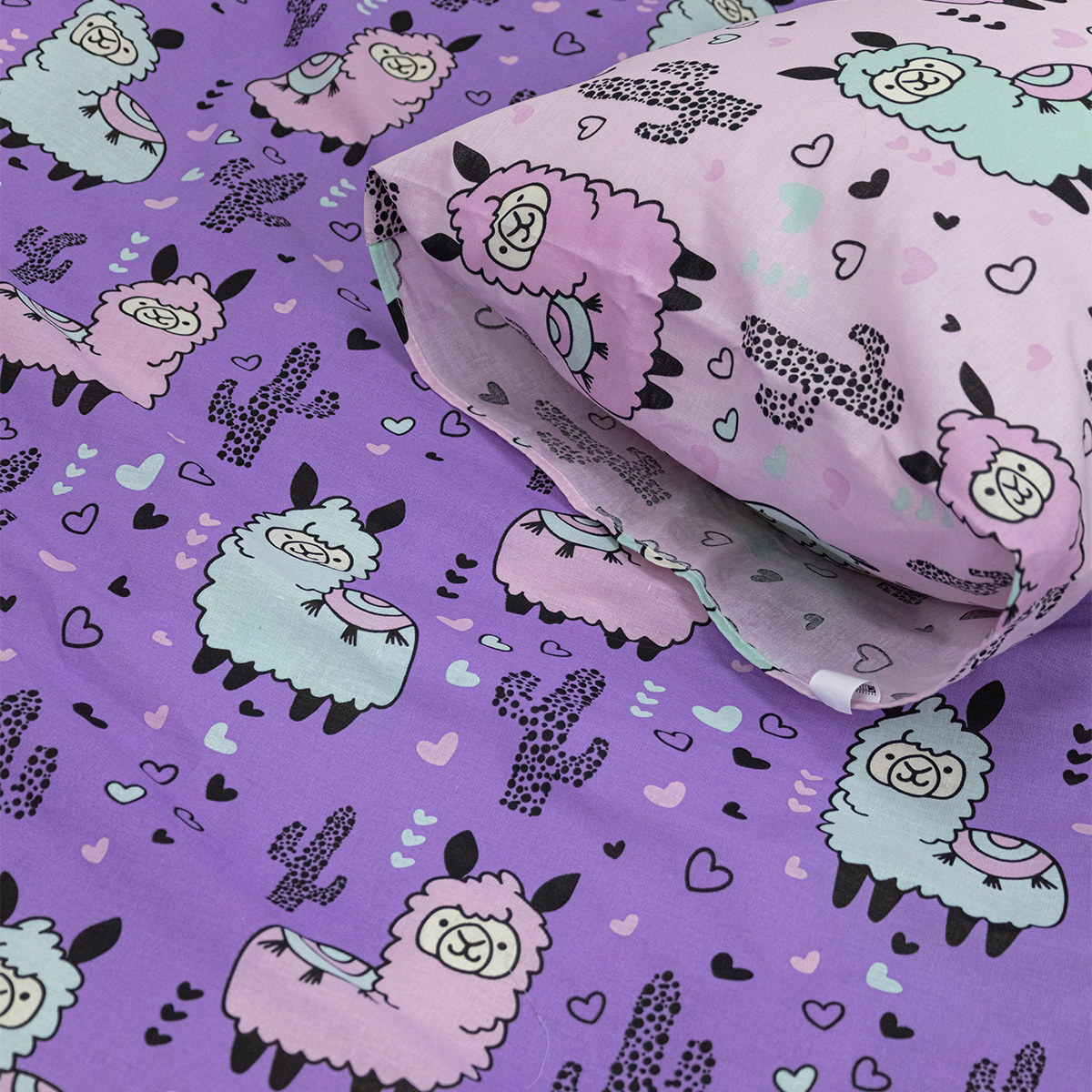 Комплект постельного белья TEO kids Ламы полутораспальный 3 предм. - фото 6