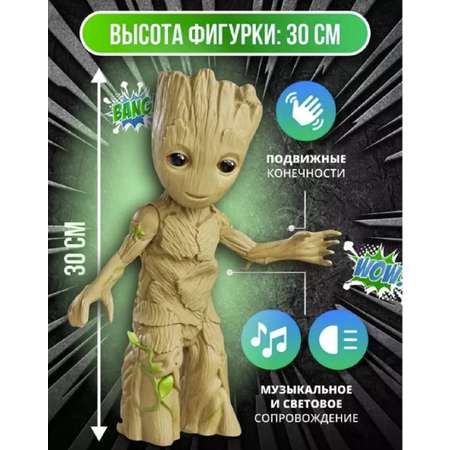 Фигурка ТОТОША Грут свет звук 30 см