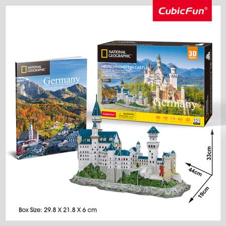 Пазл CubicFun Нойшванштайн 121 дет 3D