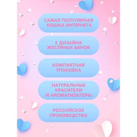 Леденцы в жестяной банке Сладкая сказка Фрутифру Pusheen