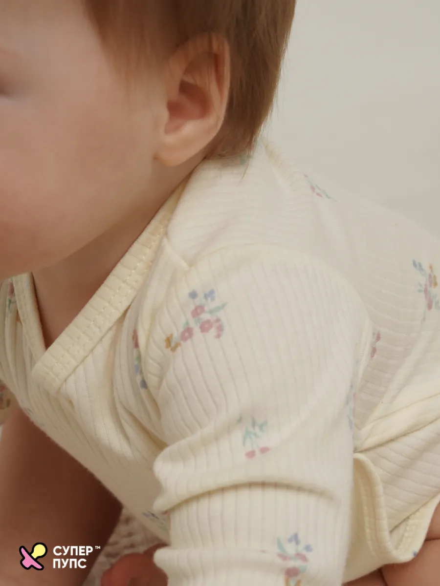 Боди 3 шт Супер Пупс нбр/3пр/бд/зап/зеленыецветочки - фото 27