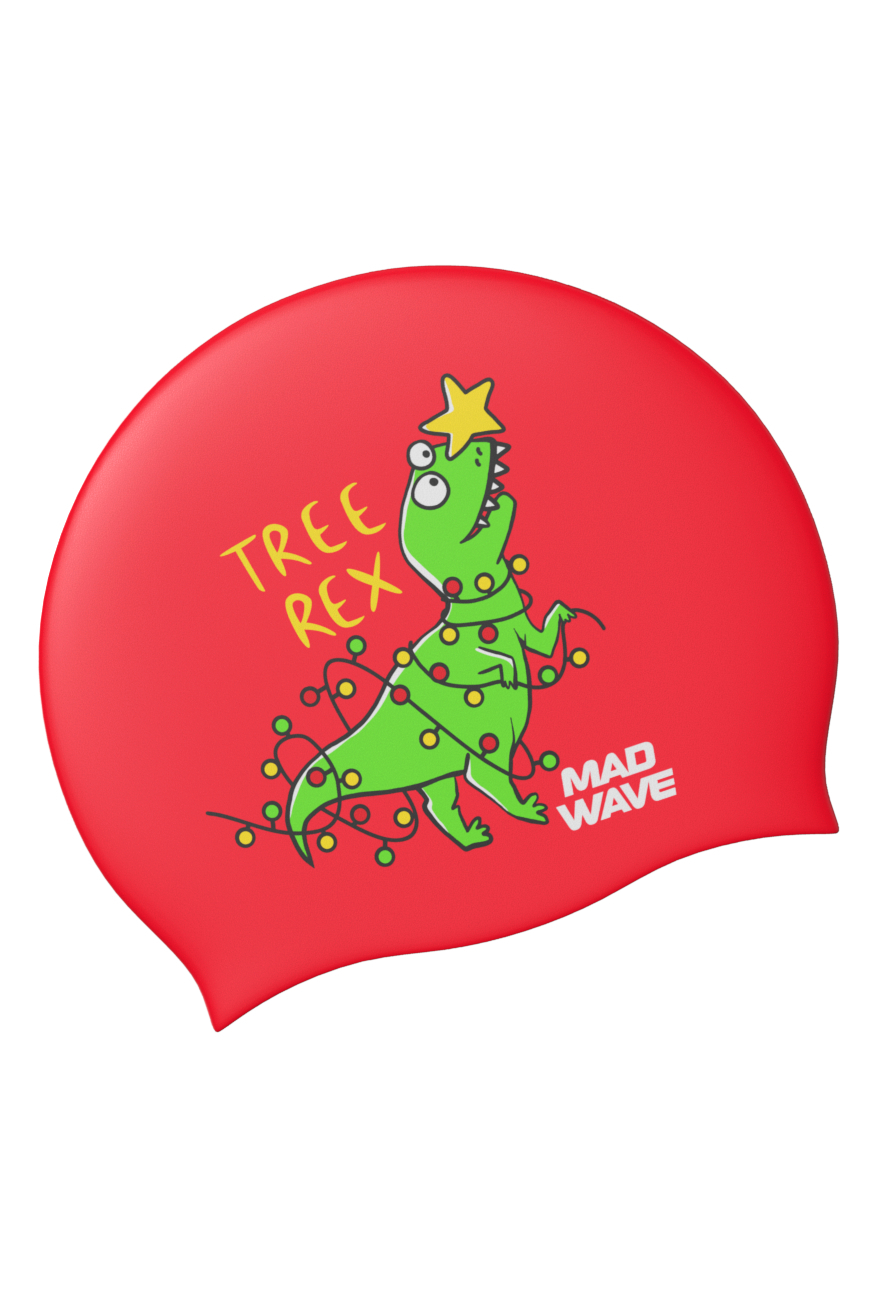 Шапочка в бассейн Mad Wave Happy New Year - фото 3