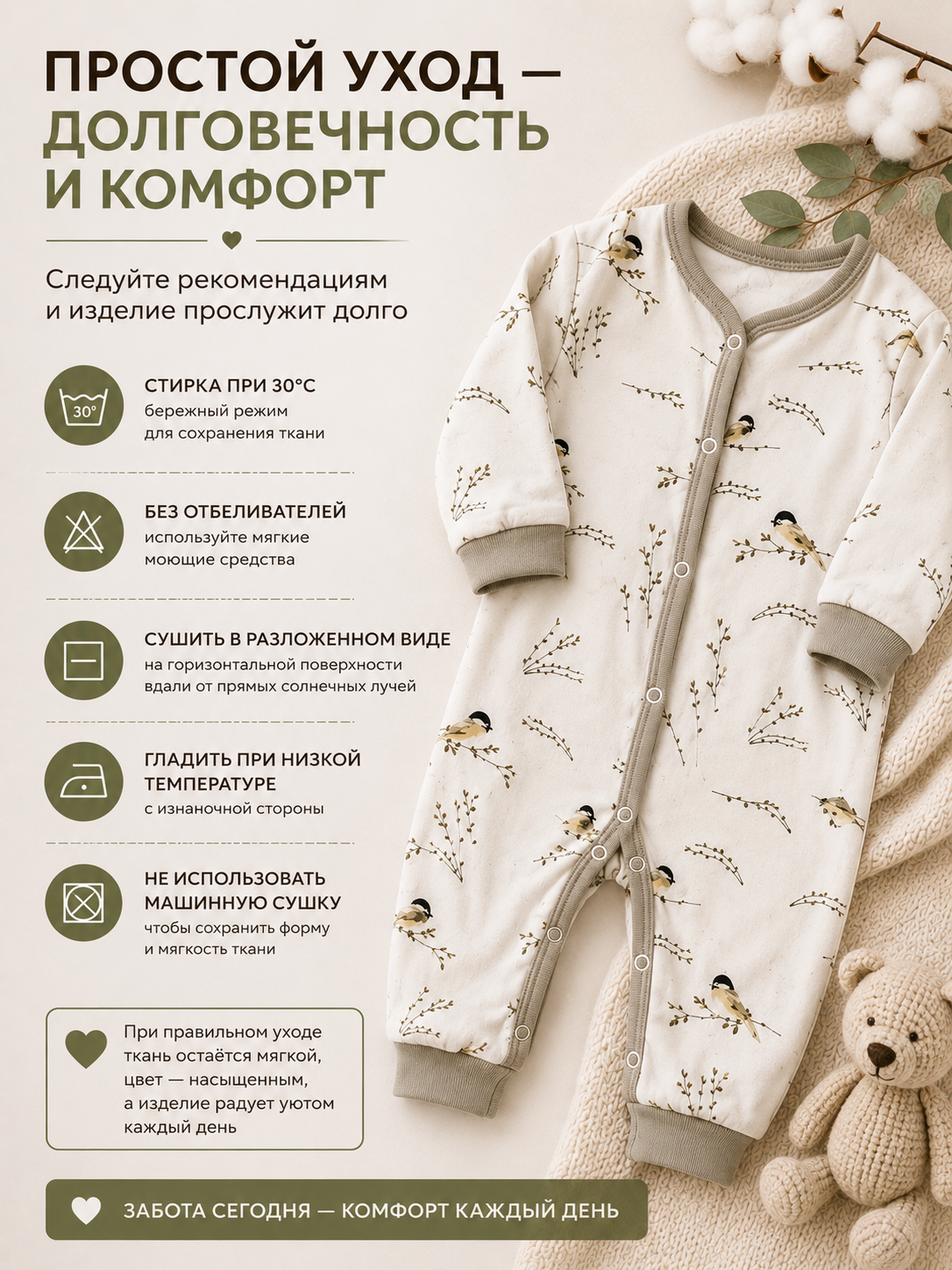 Комбинезон Milkymania 120синичкибезследа - фото 4