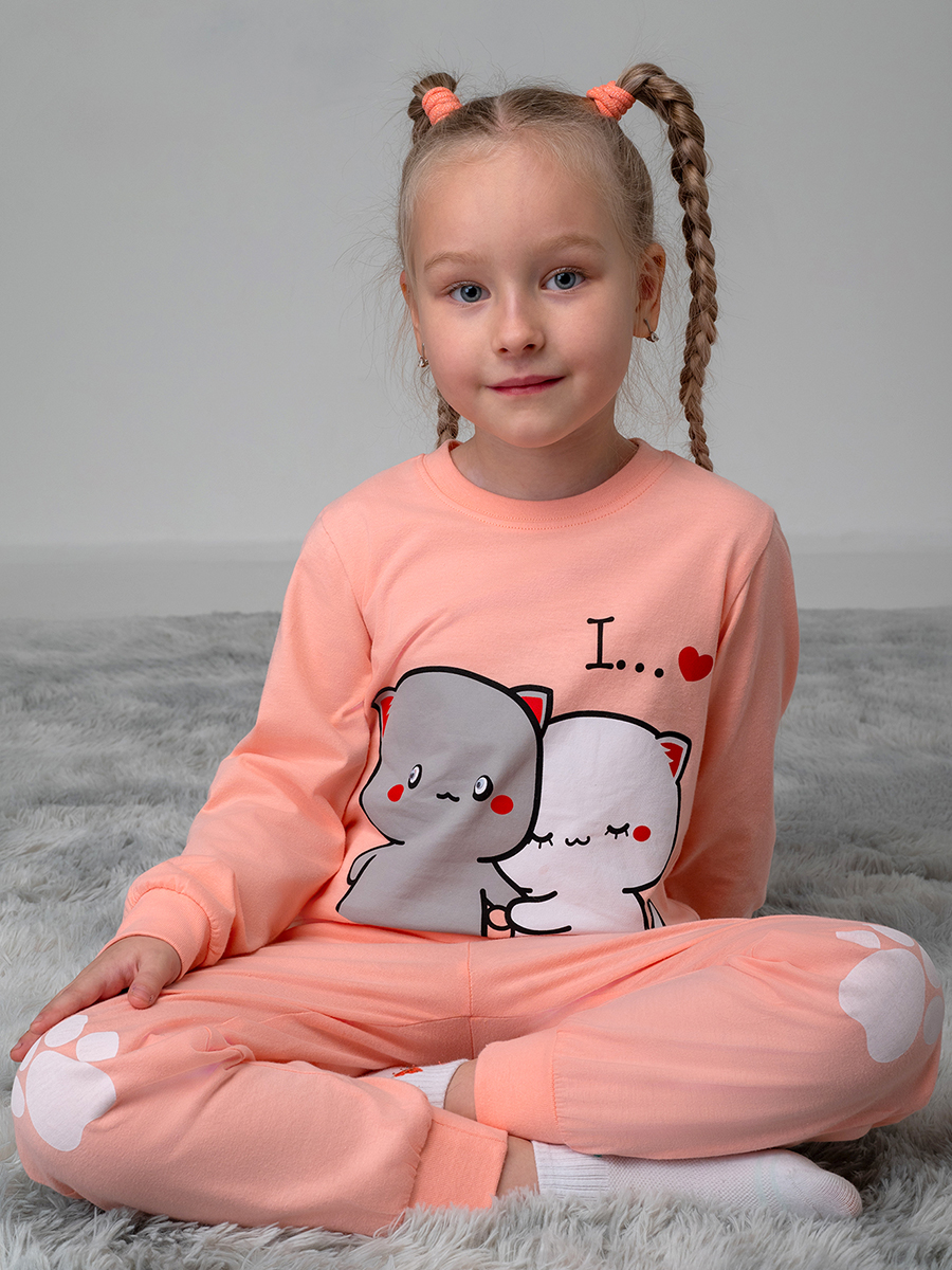 Пижама BONITO KIDS BK0976PJDперсиковый - фото 9