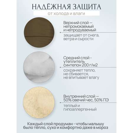 Конверт в коляску Чудо-Чадо New Classic коричневый
