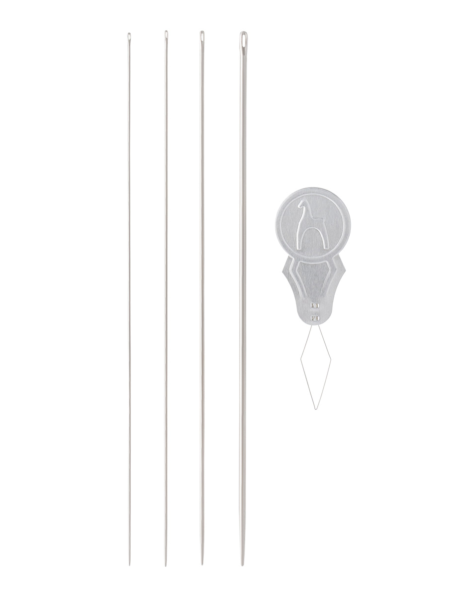 Иглы Pony с нитковдевателем для фриволите вязания кружева № 3/5/7/8 4 шт 88201 - фото 7