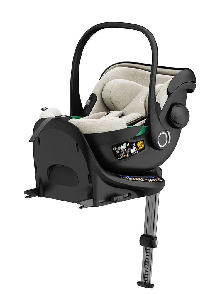 Автокресло KLEE Cascade i-Size с базой Isofix Isofix 0 (0 -13 кг) бежевый - фото 4