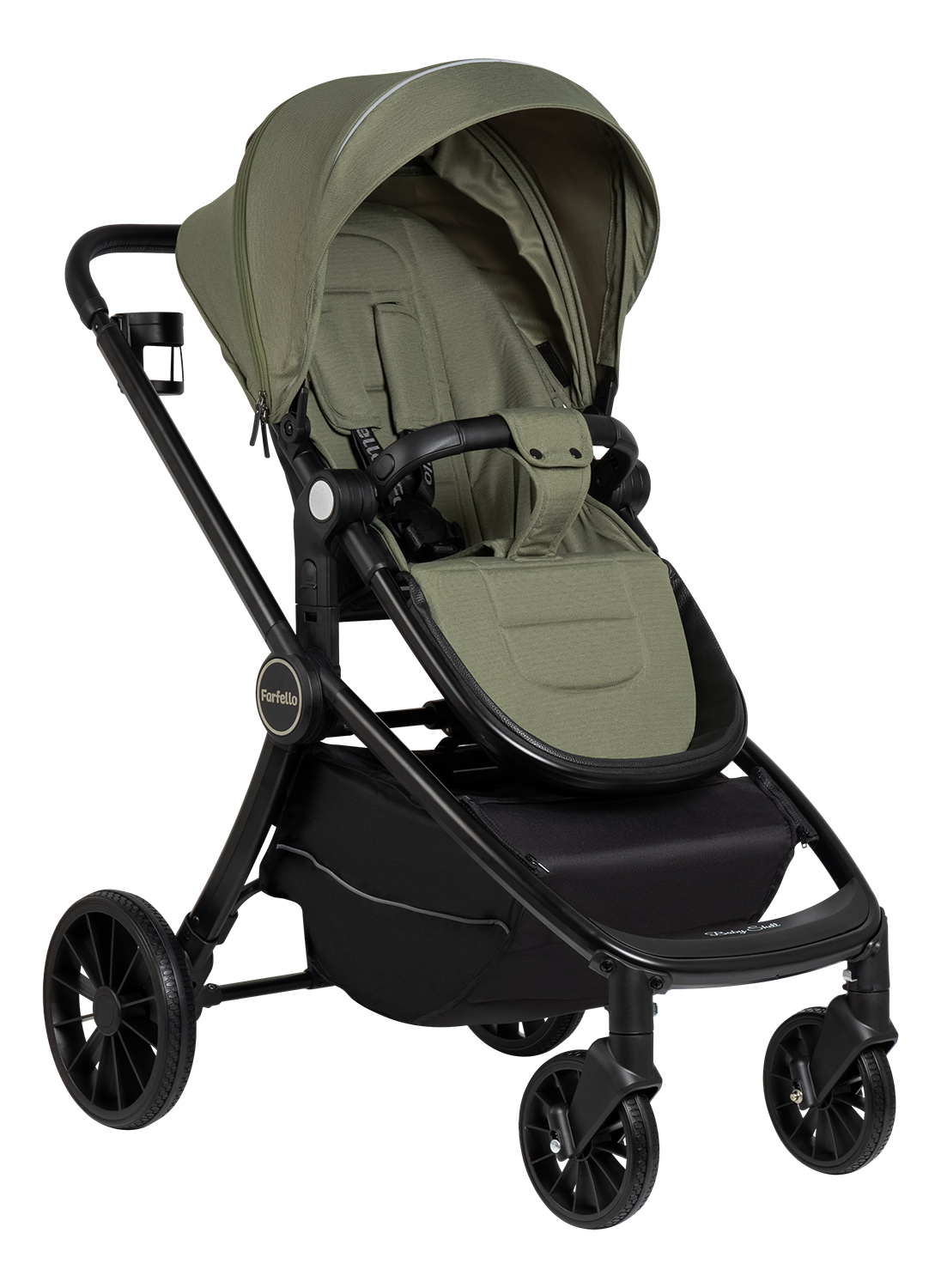 Коляска 3в1 Farfello Baby shell хаки - фото 9