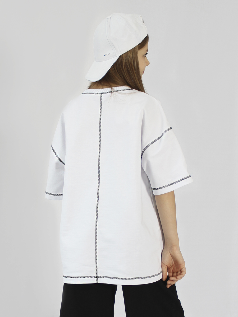 Футболка STELLA MODA 11604_белый - фото 7