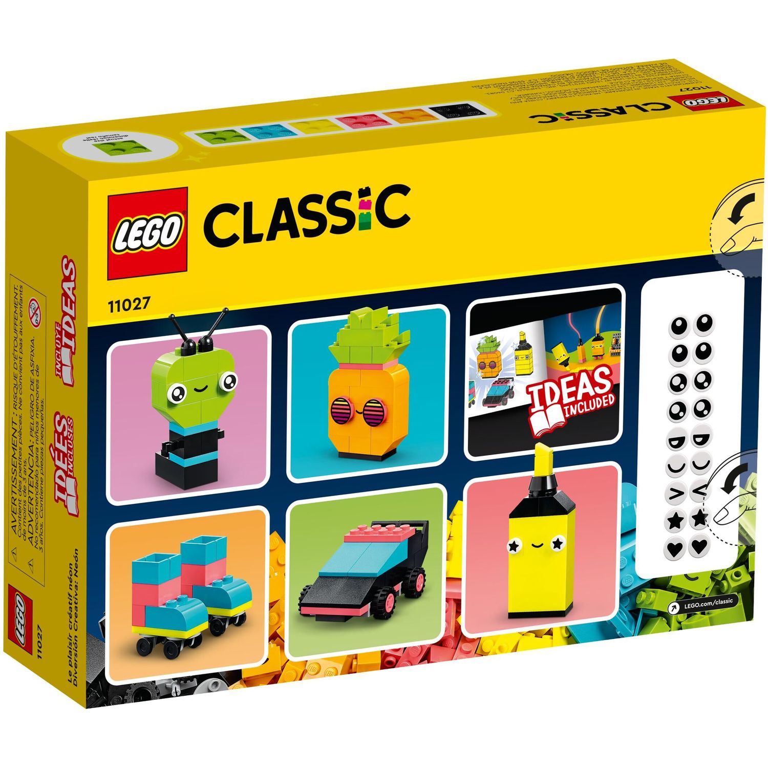 Конструктор LEGO Classic Creative Neon Fun блочный - фото 9