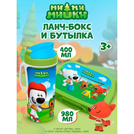 Набор Ми-ми-мишки ланч-бокс с декором зеленый